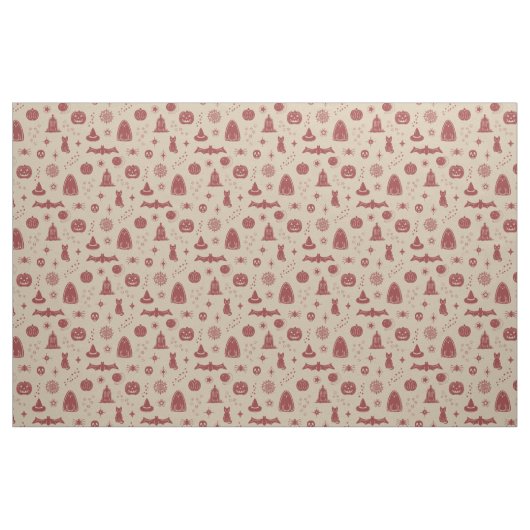 Spookie-Dinge Muster - Taube + Ruby-Gewebe Stoff (Fat Quarter (45,7 x 55,9 cm))