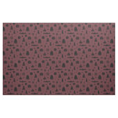 Spookie Dinge Muster - Wein + Kohlestoff Stoff (Fat Quarter (45,7 x 55,9 cm))