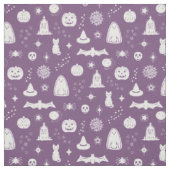 Spookie Things Muster - Pflaume + Schnee Stoff (Muster)