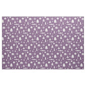 Spookie Things Muster - Pflaume + Schnee Stoff (Fat Quarter (45,7 x 55,9 cm))