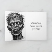 Spookie Zombies Halloween- und Farbseite Karte (Innenseite)