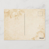 Spookije nach Liebe Vintag Romantik Halloween Postkarte (Rückseite)