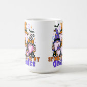 Spookin" mit meinen Gnomen: Retro Halloween-Freund Kaffeetasse (Mittel)