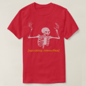 Spooking verstärkt Beängstigende Skelettmuskulatur T-Shirt (Design vorne)