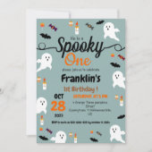 Spookke Kürbiskröten zwischen dem 1. Party Einladung (Vorderseite)