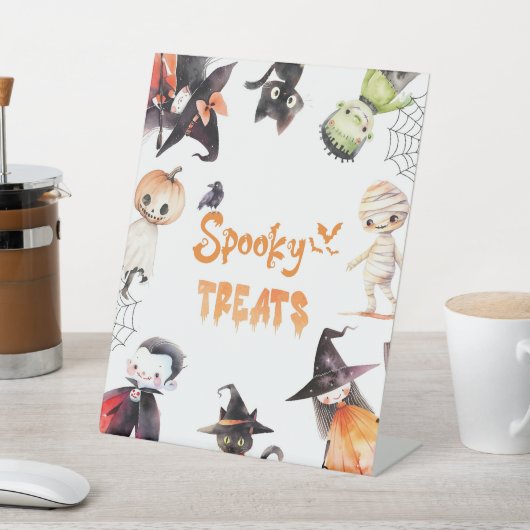 Spookke Leckereien Halloween-Monster Kostüm-Party Sockelschild (In SItu)