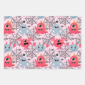 Spookke Niedliche Monster Geschenkpapier Set (Vorderseite)