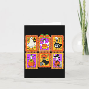 Spookokes Halloween Goose Kostüm Farbblock Funny C Karte