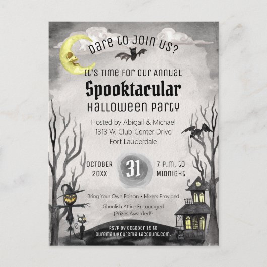 Spookoktacular Halloween Kostüm Spooktacular Schwa Postkarte (Vorderseite)