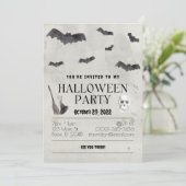 Spookoktaculäres Halloween-Party Einladung (Stehend Vorderseite)
