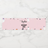 Spookoky One Ghost Birthday Party Wasserflasche Et Wasserflaschenetikett (Einzelnes Label)