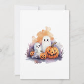 Spookoky Spuk House Pumpkins Kids Halloween-Party Einladung (Rückseite)