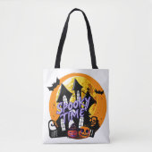 Spookoky Time Spuk House Halloween Tasche (Vorderseite)
