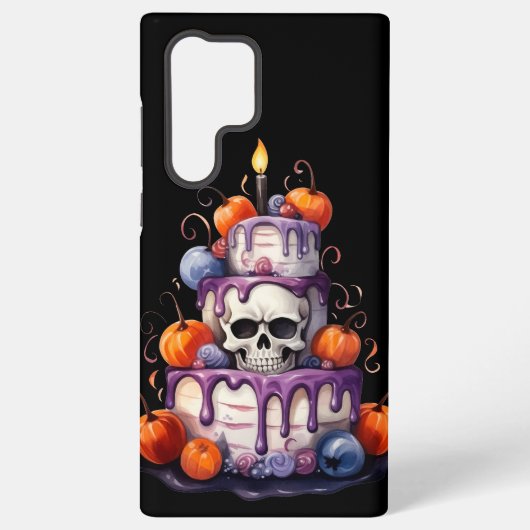 SPOOKORANGE LILA LAYER HALLOWEEN CAKE SAMSUNG GALAXY HÜLLE (Rückseite)