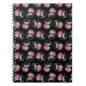 Spookowkatze auf Kürbis Zeichnend Notizblock (Vorderseite)