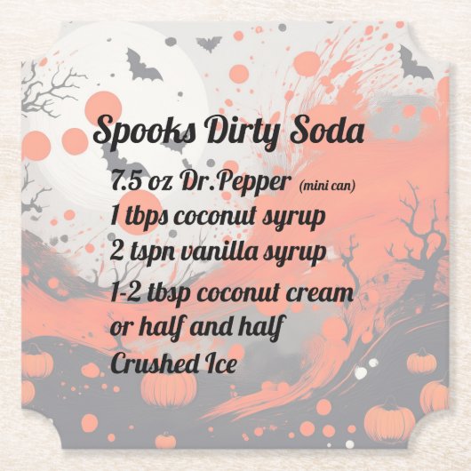 Spooks Dirty Soda Untersetzer (Vorderseite)