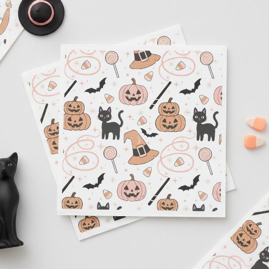 Spooks & Spells Halloween Magic Muster ID1327 Serviette