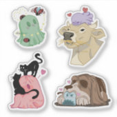 Spooks x Animals Aufkleber (Vorderseite)