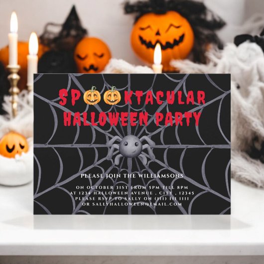 Spooktacula-Kinder-Halloween-Party Einladung