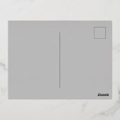 Spooktacular 50. Geburtstag Halloween Folie Einladungspostkarte (Rückseite)