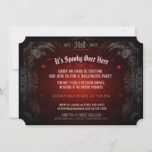 Spooktacular Abend der Fun Halloween Einladung (Rückseite)