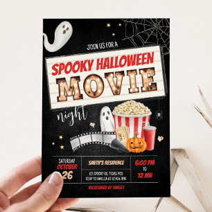 Spooktacular Beängstigend Halloween Filmabend Part Einladung