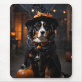 Spooktacular Bernese Dog: Ein Halloween-Howl-o-Wee Mousepad (Vorne)