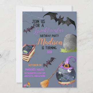 Spooktacular Birthday Einladungskarte