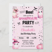 Spooktacular Birthday Halloween-Party Einladung (Vorderseite)