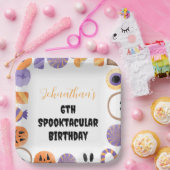 "Spooktacular Birthday"-Halloween-Party-Teller Pappteller (Party)