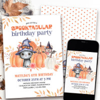 Spooktacular Black Cat Pumpkin Patch Geburtstag