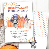 Spooktacular Black Cat Pumpkin Patch Geburtstag Einladung