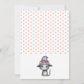 Spooktacular Black Cat Pumpkin Patch Geburtstag Einladung (Rückseite)