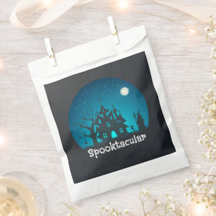 Spooktacular Blau und Schwarz Spuk Haus Geschenktütchen