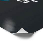 Spooktacular Blau und Schwarz Spuk Haus Poster (Ecke)