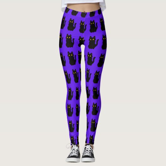 Spooktacular Cat Leggings for a Purr-fect Hallowee (Vorderseite)