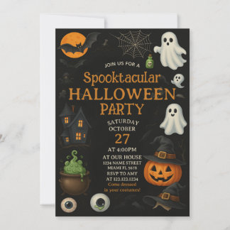 Spooktacular Costume Bash Halloween Einladung