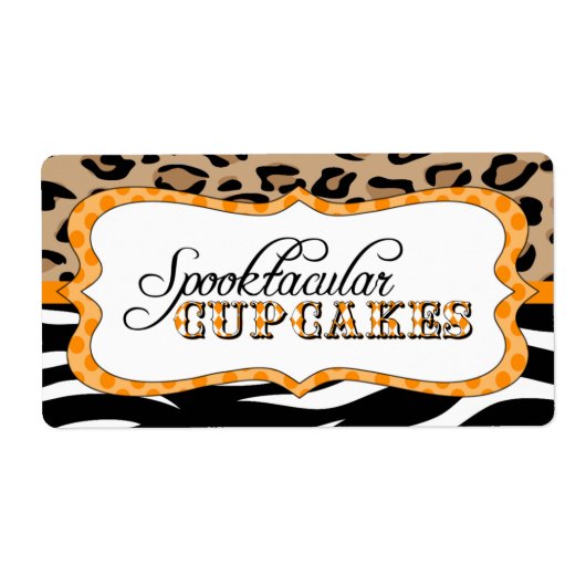 Spooktacular Cupcakes Food Label (Vorne)