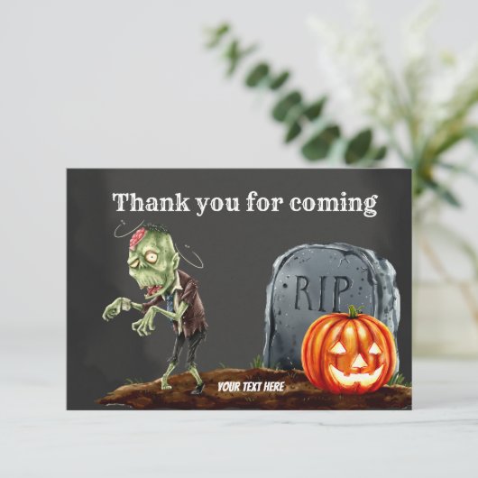 Spooktacular Dankeskarte (Stehend Vorderseite)