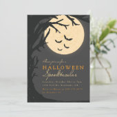 Spooktacular Dark House Halloween-Party Einladung (Stehend Vorderseite)