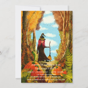 Spooktacular Dark Pumpkin Hexenkupplung Halloween- Einladung