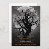Spooktacular Dark Spuk Forest Halloween-Party Einladung (Vorne/Hinten)