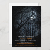 Spooktacular Dark Spuk Forest Halloween-Party Einladung (Vorne/Hinten)