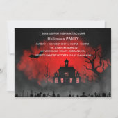 Spooktacular Dark Spuk House Halloween-Party Einladung (Vorderseite)