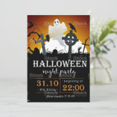 Spooktacular Dark Spuk House Halloween-Party  Einladung (Stehend Vorderseite)