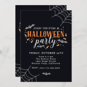 Spooktacular Dark Spuk House Halloween-Party Einladung (Vorne/Hinten)