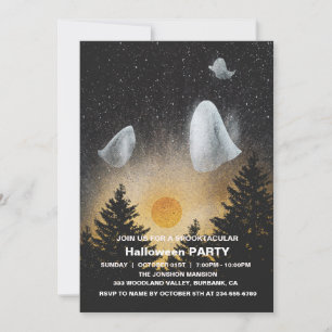 Spooktacular Dark Spuk House Halloween-Party I Einladung