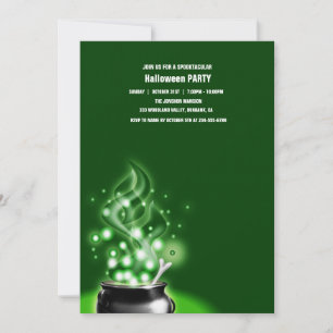 Spooktacular Dark Spuk House Halloween-Party I Einladung