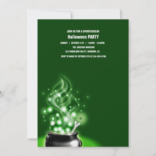 Spooktacular Dark Spuk House Halloween-Party I Einladung (Vorderseite)