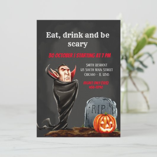 Spooktacular Einladung (Stehend Vorderseite)